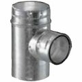 M&G Duravent Tee Standard Gas Vent Pipe Rnd 6 In 370630 M & G Dura Vent 6GVT
